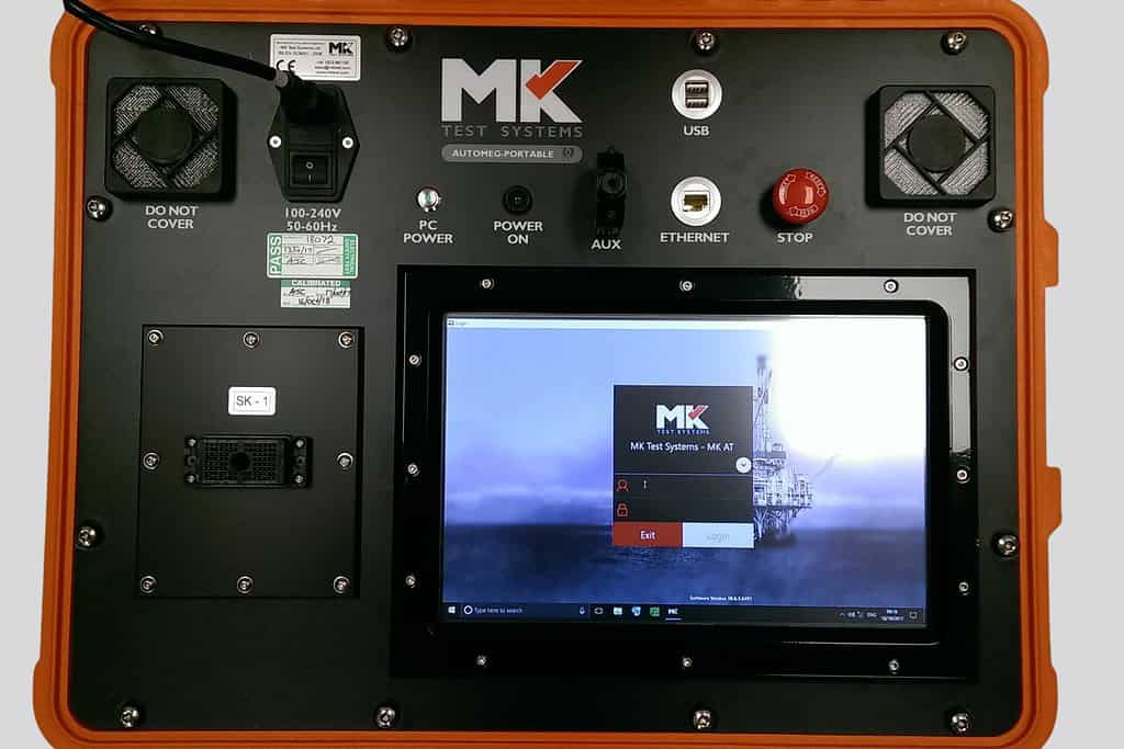 Mk Test System Electrical Rig MK ships portable harness tester to ThyssenKrupp