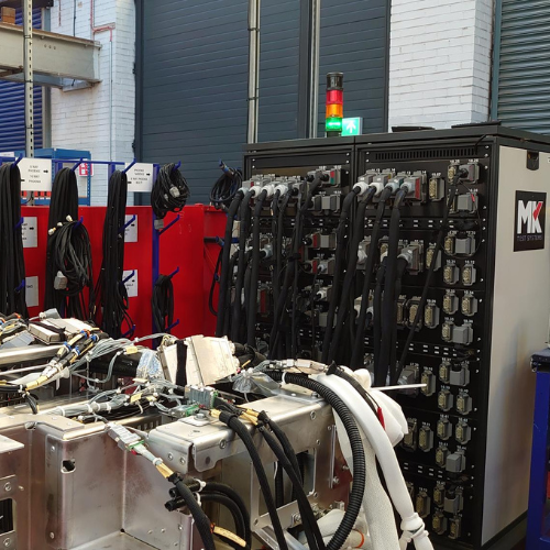Rail harness testing MK test systems automeg