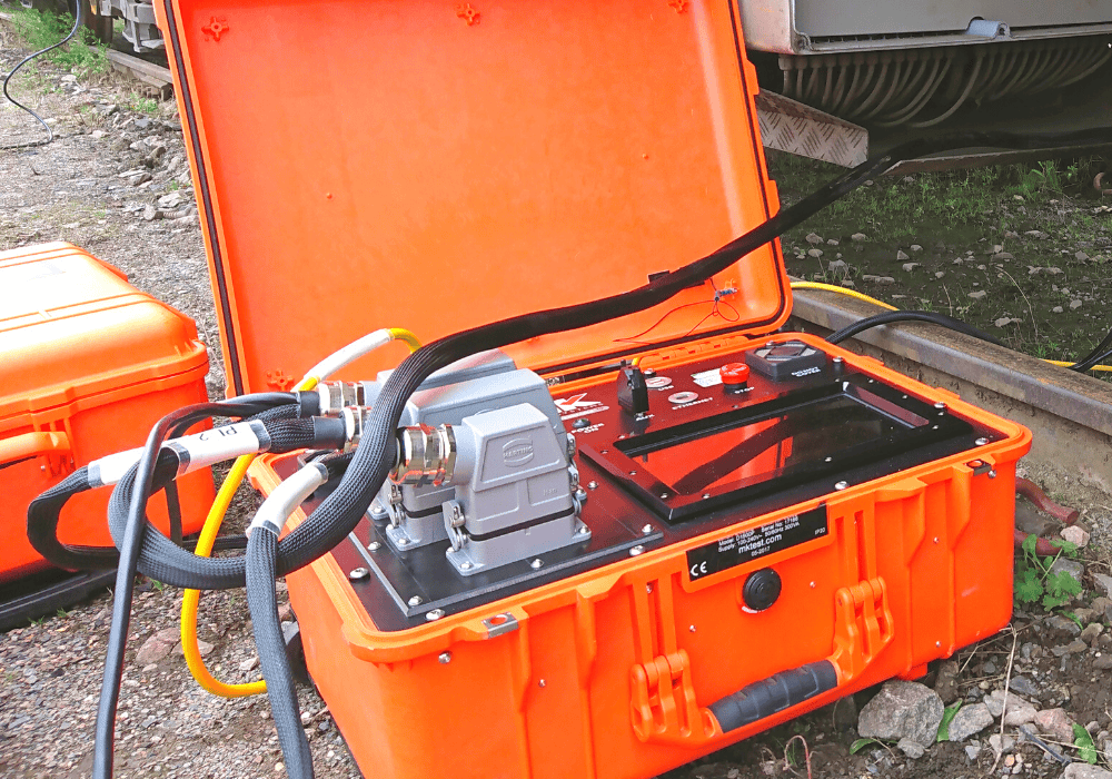 Portable automeg for rail