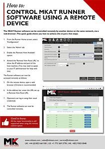 Thumbnail of PDF download document entitled MKAT remote control